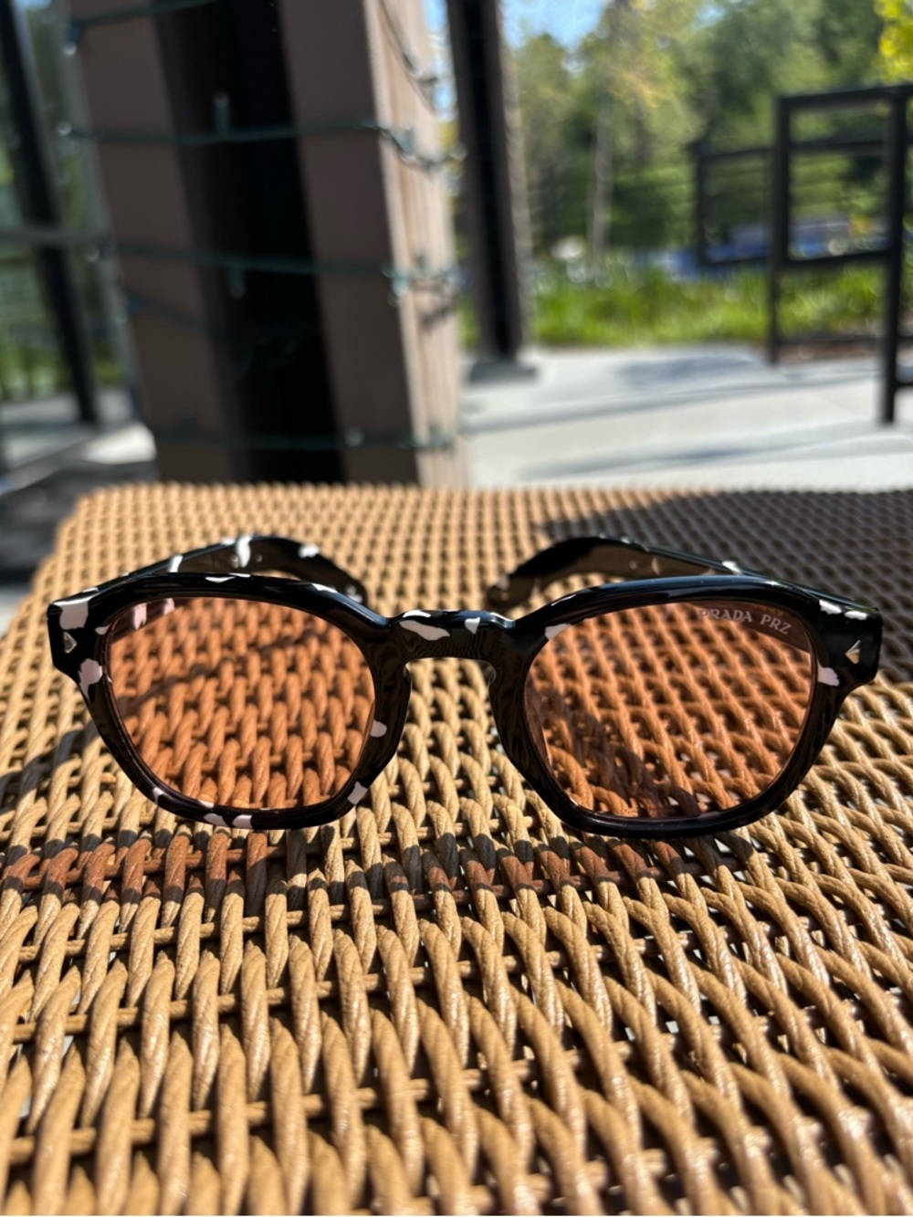 NEW Prada SPR A16S Sunglasses Black Phantos Made in Italy Iconic metal plaque - Picture 2 of 14